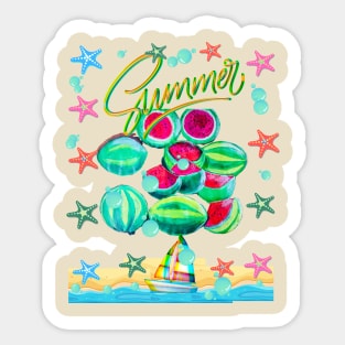 Watermelon summertime Sticker